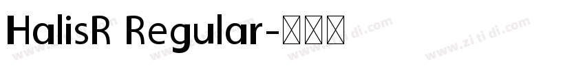 HalisR Regular字体转换